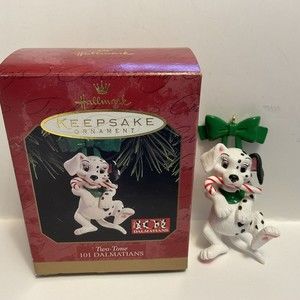 1997 Disney Hallmark 101 DALMATIONS Two-Tone ORNAMENT Christmas